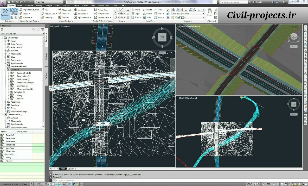 دانلود آموزش تفکیک اراضی در نرم افزار Civil 3D
